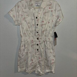 White floral boilersuit by celebrity pink size medium